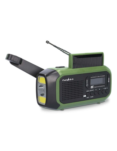 Nedis Rddbcr2000Gn Radio Przenośny Cyfrowy Czarny, Zielony