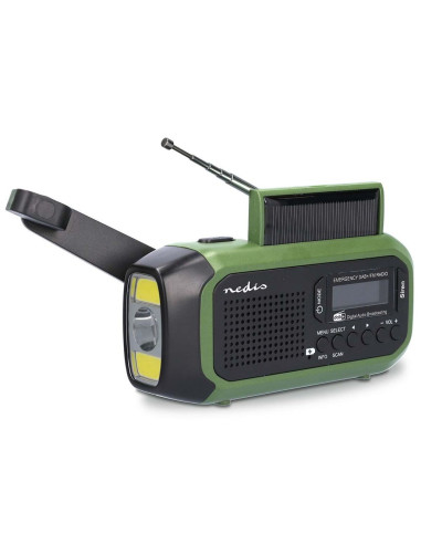Nedis Rddbcr2000Gn Radio Przenośny Cyfrowy Czarny, Zielony