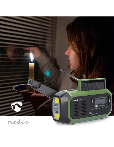 Nedis Rddbcr2000Gn Radio Przenośny Cyfrowy Czarny, Zielony