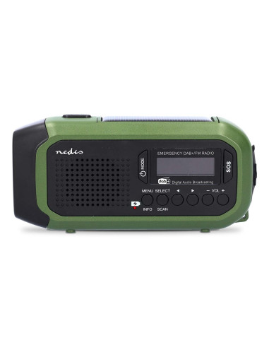 Nedis Rddbcr2000Gn Radio Przenośny Cyfrowy Czarny, Zielony