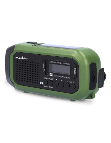 Nedis Rddbcr2000Gn Radio Przenośny Cyfrowy Czarny, Zielony