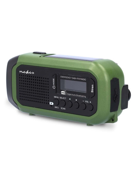 Nedis Rddbcr2000Gn Radio Przenośny Cyfrowy Czarny, Zielony