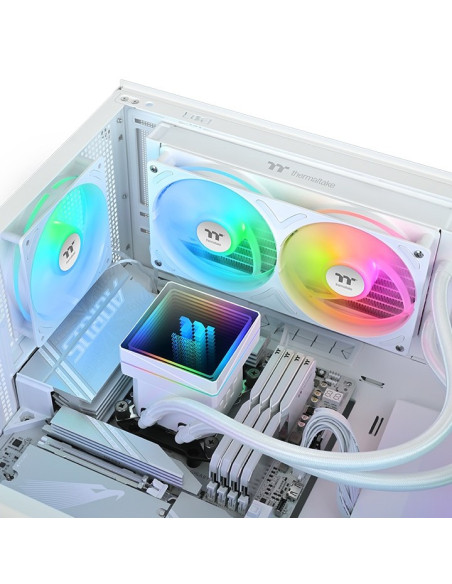 Thermaltake Th240 V3 Argb Procesor Chłodnica Cieczy All-In-One 12 Cm Biały 1 Szt.