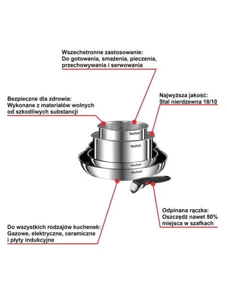 Zestaw Garnków Tefal Ingenio Emotion L897S574 5 Ele