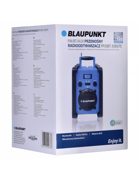 Radio Budowlane Blaupunkt Pp30Bt Jobsite