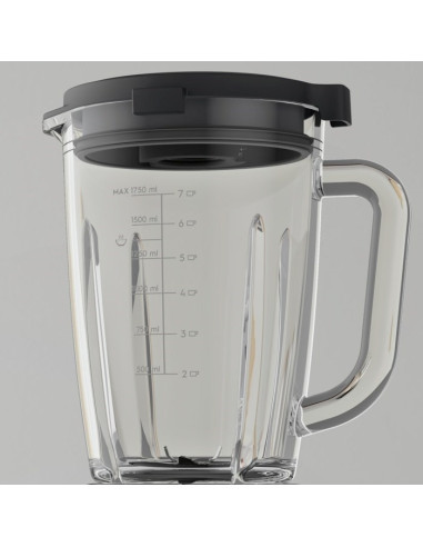 Electrolux E6Tb1-6St 1,75 L Blender Stołowy 1400 W Czarny, Stal Nierdzewna, Przezroczysty