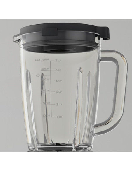 Electrolux E6Tb1-6St 1,75 L Blender Stołowy 1400 W Czarny, Stal Nierdzewna, Przezroczysty