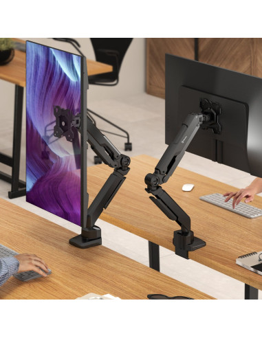 Onkron G90-B Uchwyt Biurkowy Obrotowo-Nachylny Do Monitora 13"-34" Maks 10 Kg, Z Obracaniem, Czarny