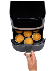 Russell Hobbs Satisfry Heißluftfritteuse Pojedyńczy 4,3 L Autonomiczny 1300 W Frytkownica Na Gorące Powietrze Czarny 2