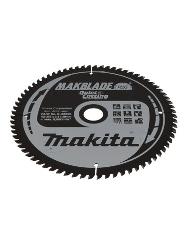 Makita Piła Tarczowa  255X30X72Z Makblade Plus Drewno