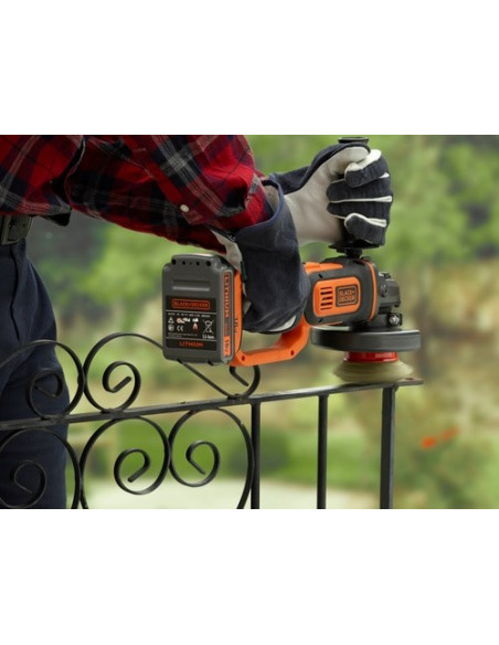 Black & Decker Akumulatorowa Szlifierka Kątowa 18 Volt Bez Baterii I Ładowarki Bcg720N-Xj