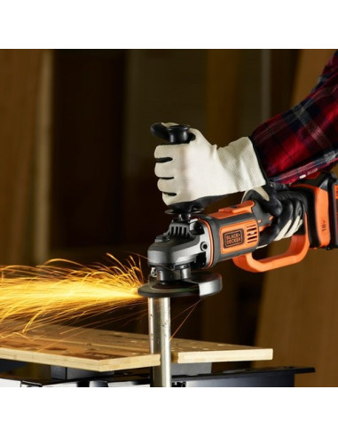 Black & Decker Akumulatorowa Szlifierka Kątowa 18 Volt Bez Baterii I Ładowarki Bcg720N-Xj