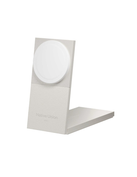 Ładowarka Bezprzewodowa Qi2 15W Do Dwóch Urządzeń - Native Union Rise 2-In-1 Kompatybilna Z Magsafe (Sandstone)