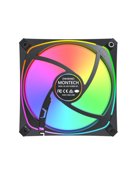 Montech Rx120 Pro Obudowa Komputera Wentylator 12 Cm Biały 3 Szt.