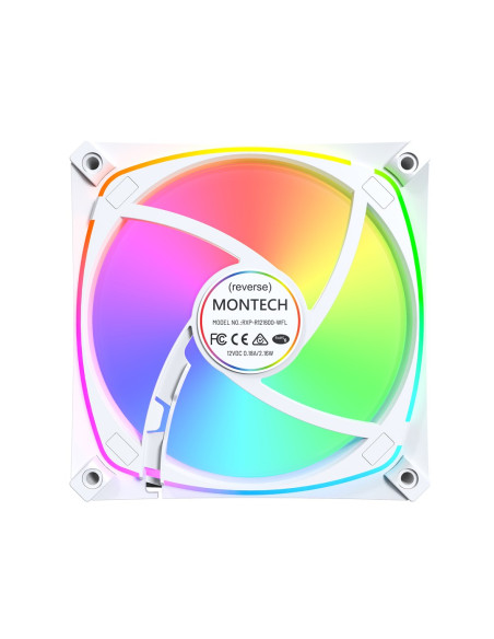 Montech Rx120 Pro Obudowa Komputera Wentylator 12 Cm Biały 3 Szt.