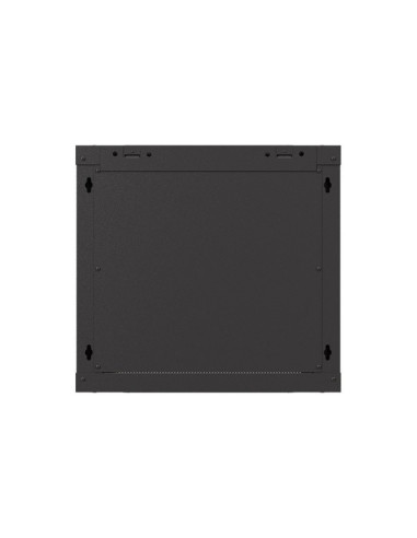Lanberg Szafa Instalacyjna Rack Wisząca 19" 9U 540X350 Czarna Drzwi Przeszklone (Flat Pack)