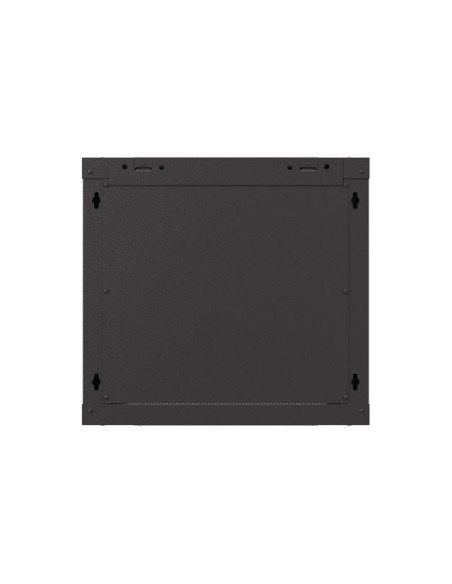 Lanberg Szafa Instalacyjna Rack Wisząca 19" 9U 540X350 Czarna Drzwi Przeszklone (Flat Pack)