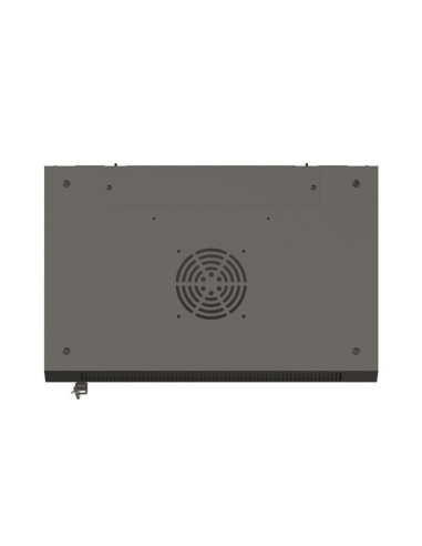Lanberg Szafa Instalacyjna Rack Wisząca 19" 9U 540X350 Czarna Drzwi Przeszklone (Flat Pack)