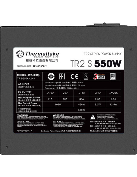 Thermaltake Tr2 S 550W Moduł Zasilaczy 20+4 Pin Atx Atx Czarny