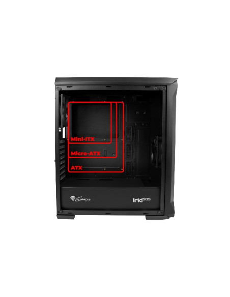 Genesis Obudowa Irid 505 Midi Tower (Z Oknem, Usb 3.0)