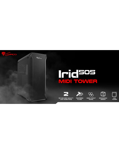 Genesis Obudowa Irid 505 Midi Tower (Z Oknem, Usb 3.0)