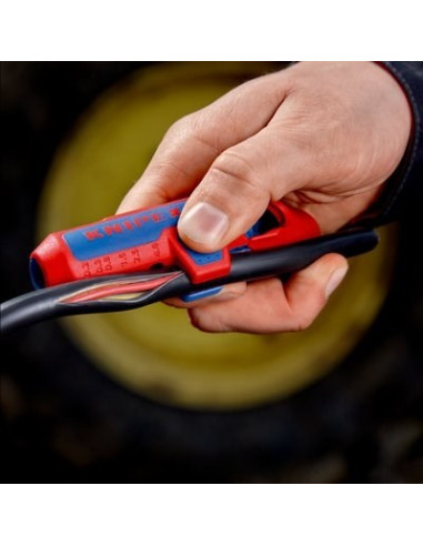 Knipex 16 95 03 Sb Narzędzie Do Zdejmowania Izolacji Niebieski, Czerwony
