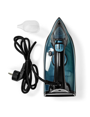 Nedis Iron2000 Żelazko Żelazko Suche Płyta Ceramiczna 2600 W Niebieski