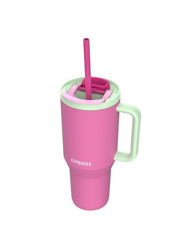 Kubek Termiczny Z Teleskopową Słomką Kambukka Rio Tumbler 950Ml Bubblegum Mint