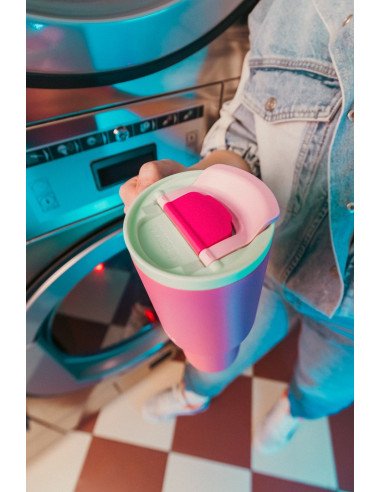 Kubek Termiczny Z Teleskopową Słomką Kambukka Rio Tumbler 950Ml Bubblegum Mint
