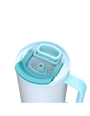 Kubek Termiczny Z Teleskopową Słomką Kambukka Rio Tumbler 950Ml Frosty Coconut