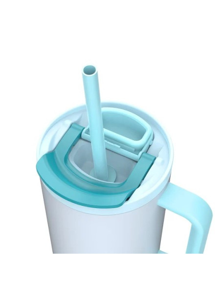 Kubek Termiczny Z Teleskopową Słomką Kambukka Rio Tumbler 950Ml Frosty Coconut