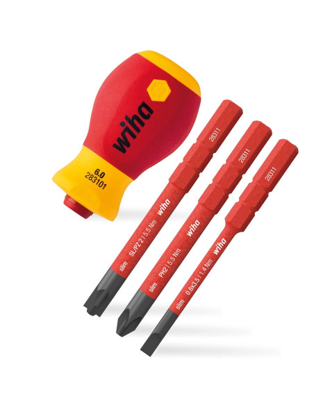 Wkrętak Z Uchwytem Na Bity Zestaw Softfinish Electric Slimvario
