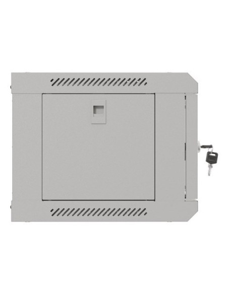 Lanberg Szafa Instalacyjna Rack Wisząca 19" 4U 540X350 Szara Drzwi Przeszklone (Flat Pack)