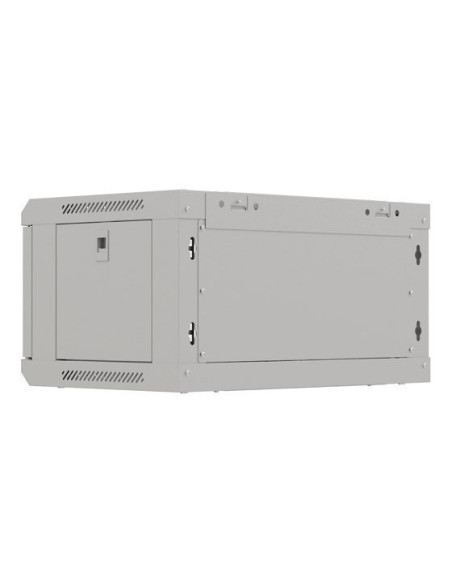 Lanberg Szafa Instalacyjna Rack Wisząca 19" 4U 540X350 Szara Drzwi Przeszklone (Flat Pack)