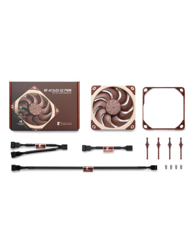 Noctua Nf-A12X25 G2 Pwm Obudowa Komputera Wentylator 12 Cm Beżowy 1 Szt.