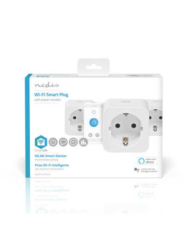 Nedis Wifip121Fwt3 Inteligentny Korek 3680 W Dom Biały