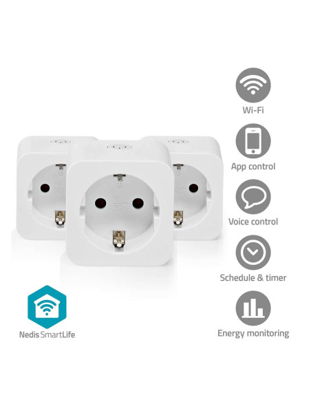 Nedis Wifip121Fwt3 Inteligentny Korek 3680 W Dom Biały