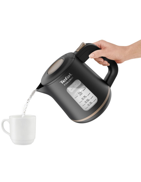 Czajnik Elektryczny Tefal Includeo Ki5338 1L 2400W Czarny