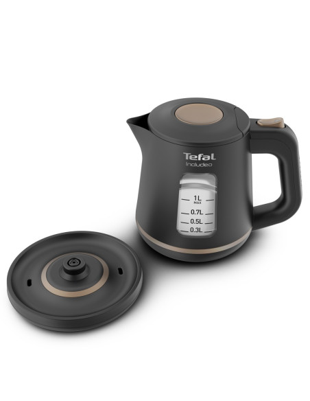Czajnik Elektryczny Tefal Includeo Ki5338 1L 2400W Czarny