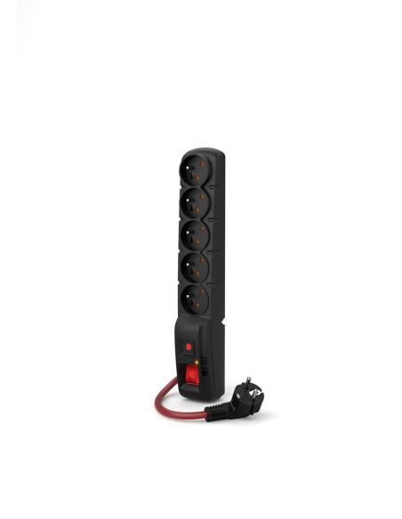 Acar F5 Power Czarny 5 X Gniazdo Sieciowe 230 V 10 M