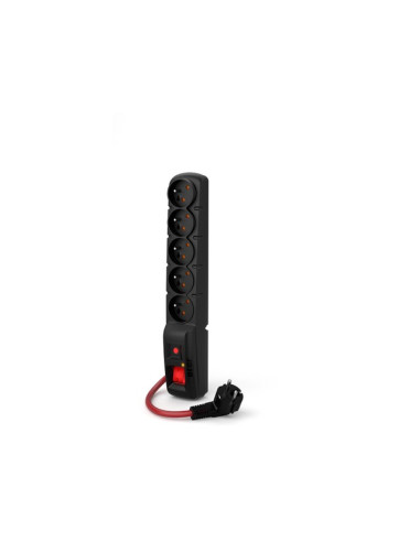 Acar F5 Power Czarny 5 X Gniazdo Sieciowe 230 V 10 M