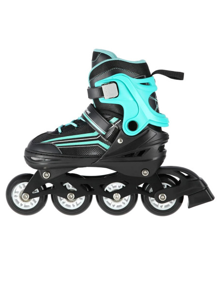 Łyżworolki Nils Extreme Nh18190 2W1 Czarno-Niebieskie Rozm. S (29-33) Z Wymienną Płozą Hokejową