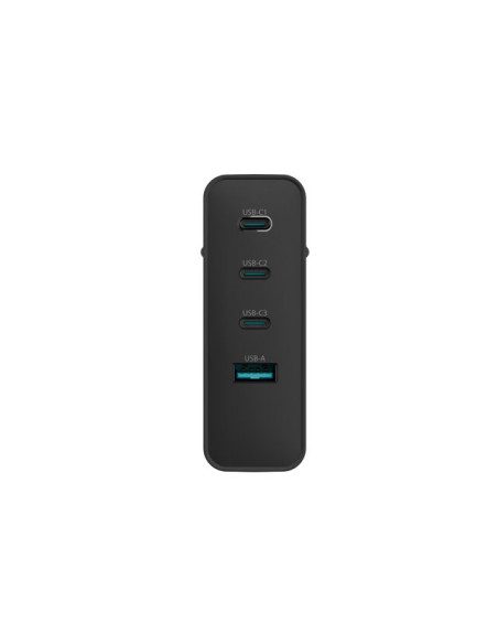 Natec Ładowarka Sieciowa Ribera Gan 3X Usb-C 1X Usb-A 100W Czarna
