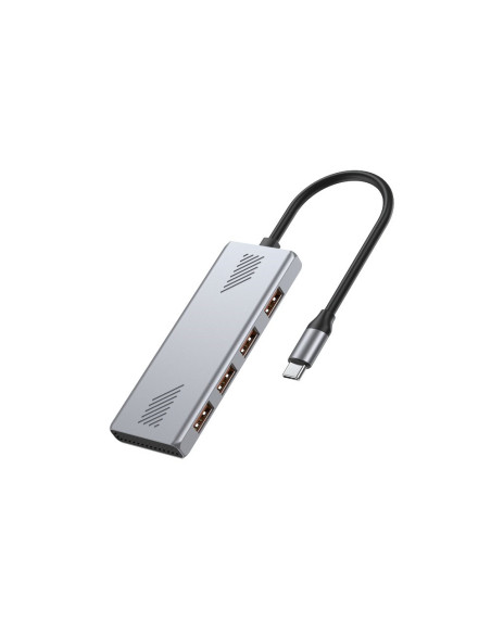 Gembird 4-Portowy Hub Usb 3.2 (Gen 2) Typu C Szary