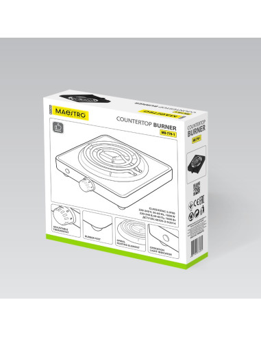 Kuchenka Elektryczna Jednopalnikowa 1000W Mr-770-1 Maestro