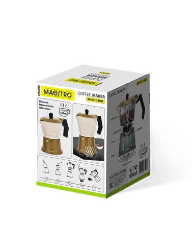 Kawiarka Aluminiowa Mr-1657-3-Beige Maestro
