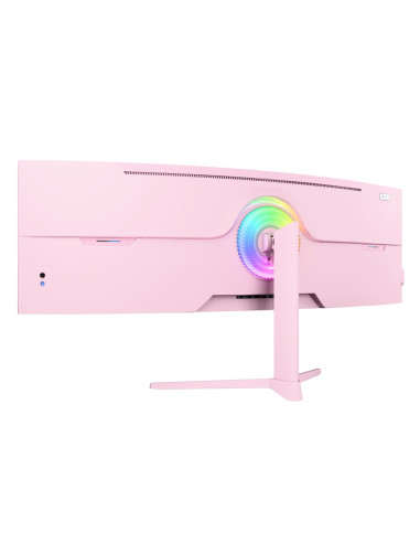 Arozzi Nova 49” Curved Monitor Komputerowy 124,5 Cm (49") 5120 X 1440 Px Dual Qhd Led Różowy