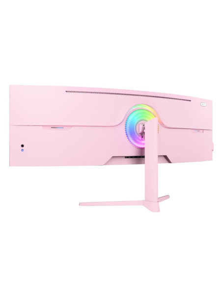 Arozzi Nova 49” Curved Monitor Komputerowy 124,5 Cm (49") 5120 X 1440 Px Dual Qhd Led Różowy