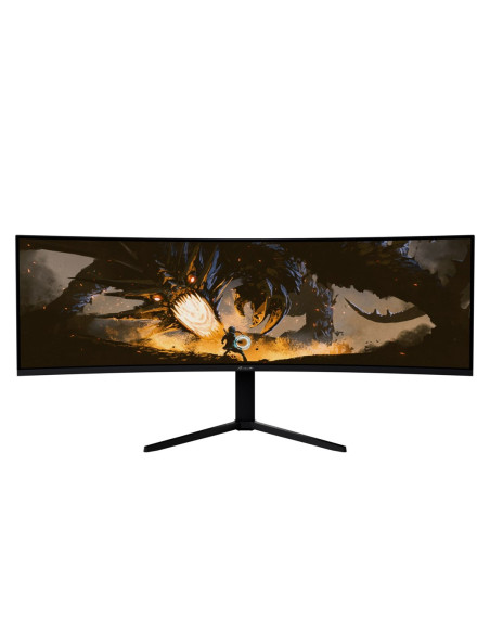 Arozzi Nova 49” Curved Monitor Komputerowy 124,5 Cm (49") 5120 X 1440 Px Dual Qhd Led Czarny