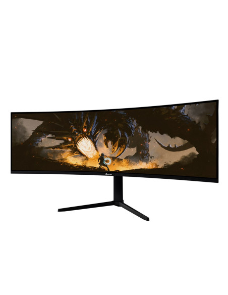 Arozzi Nova 49” Curved Monitor Komputerowy 124,5 Cm (49") 5120 X 1440 Px Dual Qhd Led Czarny